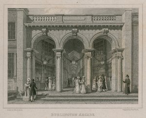 Burlington Arcade, Lontoo tekijältä Thomas Hosmer Shepherd