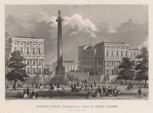 Carlton House Terrace ja Duke of Yorkin pylväs St James
