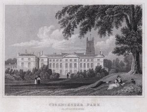 Cirencester Park, Gloucestershire (kaiverrus) tekijältä Thomas Hosmer Shepherd