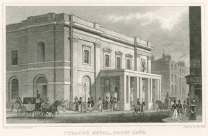 Drury Lane Theatre, Lontoo tekijältä Thomas Hosmer Shepherd