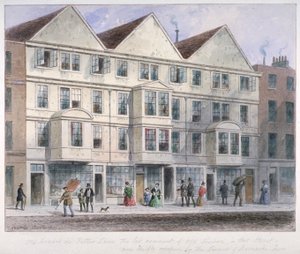 Fetter Lane, Lontoon kaupunki, 1855 tekijältä Thomas Hosmer Shepherd