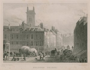 Holborn Bridge, Lontoo tekijältä Thomas Hosmer Shepherd