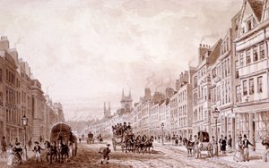 Holborn, Lontoo, 1830 tekijältä Thomas Hosmer Shepherd