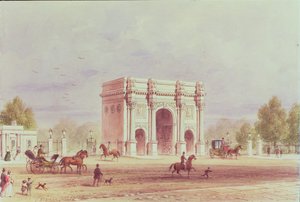 Marmorikaari, noin 1851 tekijältä Thomas Hosmer Shepherd