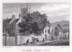Maudlinin kappeli, Bath (kaiverrus) tekijältä Thomas Hosmer Shepherd