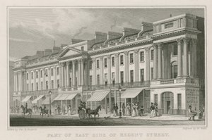Osa Lontoon Regent Streetin itäosaa tekijältä Thomas Hosmer Shepherd