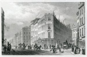 Piccadilly, Coventry Street, 1830 tekijältä Thomas Hosmer Shepherd