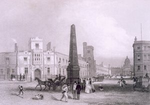 Köyhäsokeiden koulu ja Betlehemin sairaala, n. 1851–1855 tekijältä Thomas Hosmer Shepherd