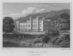 Scone Palace, Perthshire (kaiverrus) tekijältä Thomas Hosmer Shepherd