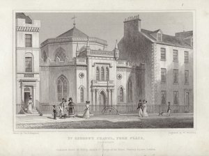 Pyhän Yrjön kappeli, York Place tekijältä Thomas Hosmer Shepherd