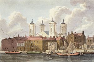 St. Johns Church Westminster, 1815 tekijältä Thomas Hosmer Shepherd