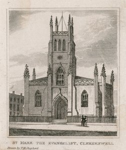 Pyhän Markuksen kirkko, Clerkenwell tekijältä Thomas Hosmer Shepherd