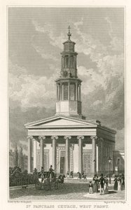 St Pancrasin kirkko, länsirintama tekijältä Thomas Hosmer Shepherd