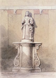 Kuningatar Annen patsas Queen Squaren itäpäässä, 1851 tekijältä Thomas Hosmer Shepherd