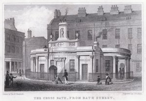 Cross Bath, Bath Streetiltä (kaiverrus) tekijältä Thomas Hosmer Shepherd