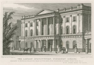 Lontoon instituutti, Finsbury Circus tekijältä Thomas Hosmer Shepherd