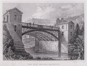 Uusi silta, Bathwick (kaiverrus) tekijältä Thomas Hosmer Shepherd