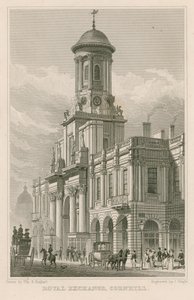 Royal Exchange, Cornhill, Lontoo tekijältä Thomas Hosmer Shepherd