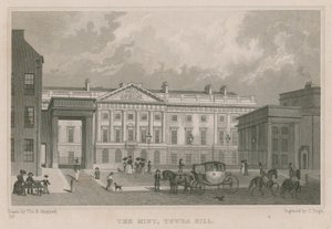 Kuninkaallinen rahapaja, Tower Hill, Lontoo tekijältä Thomas Hosmer Shepherd