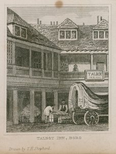Tabard Inn, Southwark tekijältä Thomas Hosmer Shepherd