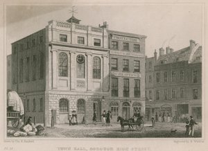 Town Hall, Borough High Street, Southwark, Lontoo tekijältä Thomas Hosmer Shepherd