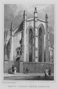 Trinity College Church, Edinburgh (kaiverrus) tekijältä Thomas Hosmer Shepherd
