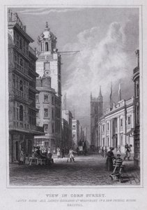 Näkymä Corn Street, Castle Bank, All Saints, Exchange, St Werburgh