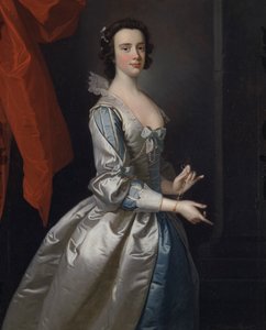 Naisen muotokuva, luultavasti Elizabeth Aislabie, Studley Royalista, Yorkshiresta tekijältä Thomas Hudson