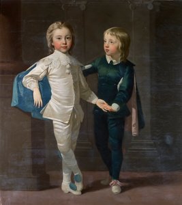 Sir Edward Hulse, 3. vapaaherra ja hänen veljensä Samuel Hulse, noin 1758.