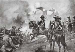 Francesco Morosini pommittaa Parthenonia tekijältä Thomas Hutchison Peddie