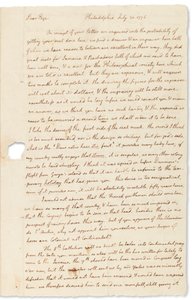 Nimikirjoituskirje John Pagelle, Philadelphia, 30. heinäkuuta 1776