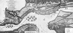 Oikea suunnitelma Quebecin ympäristöstä ja taistelusta 13. syyskuuta 1759