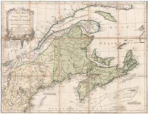 Jefferysin Nova Scotian kartta