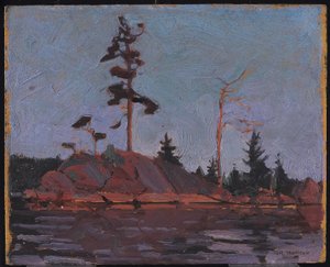 Algonquin Park, 1916 (öljy komposiittipuumassalevylle) tekijältä Tom Thomson