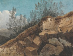 Study of Rocks, lähellä Pencerrigiä, Wales tekijältä Thomas Jones