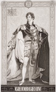 George IV (1762-1830) mula sa `Illustrations of English and Scottish History