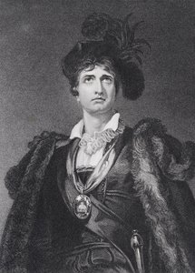 John Philip Kemble Hamletina, kaiverrus G. Adcock tekijältä Thomas Lawrence