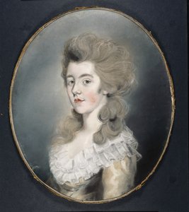 Georgiana Spencerin muotokuva (pastelli paperille) tekijältä Thomas Lawrence