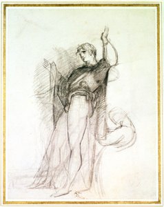 John Philip Kemblen muotokuva Hamletina (liitu paperille) tekijältä Thomas Lawrence