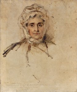 Lucy Lawrencen, taiteilijan äidin, muotokuva, luonnos tekijältä Thomas Lawrence