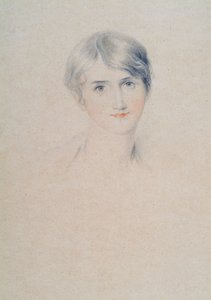 Neiti Bloxhamin muotokuva, n. 1800-1810 (kynä ja liitu paperille) tekijältä Thomas Lawrence