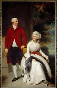 Muotokuva pankkiiri Julius Angersteinista (1735-1823) ja hänen toisesta vaimostaan Eliza Paynesta (1748-1800) Sir Thomas Lawrencen (1769-1830) maalaus 1700-luvun su. 2,52 x 1,60 m tekijältä Thomas Lawrence