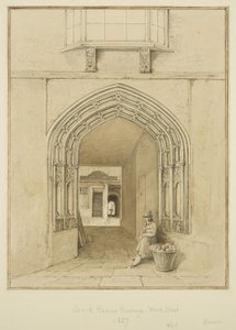 Guard House Passage, Wine Street (akvarelli ja kynä paperille) tekijältä Thomas Leeson the Elder Rowbotham