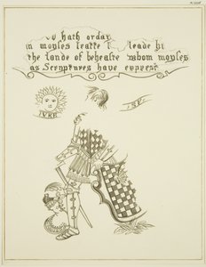Seinämaalauksen jäännökset osoitteessa 46 Baldwin Street (kynä ja muste paperille) tekijältä Thomas Leeson the Elder Rowbotham
