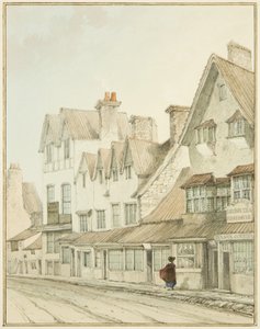 West Streetin eteläpuoli, ilman Lawfords Gatea (kynä ja akvarelli paperilla) tekijältä Thomas Leeson the Elder Rowbotham