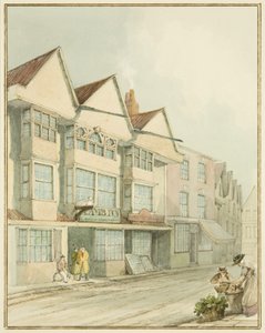 The Lamb Inn, West Street (akvarelli paperille) tekijältä Thomas Leeson the Elder Rowbotham