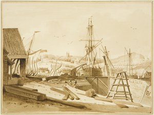 Western Wapping Dock tekijältä Thomas Leeson the Elder Rowbotham