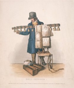 Kellonsoittaja jalusta kelloilleen, 1820