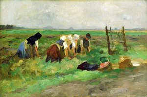 Kenttätyöntekijät, n. 1900 (öljy pahville)