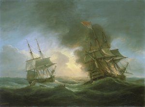 Indialaisen "Kent"-aluksen menetys 1. maaliskuuta. tekijältä Thomas Luny